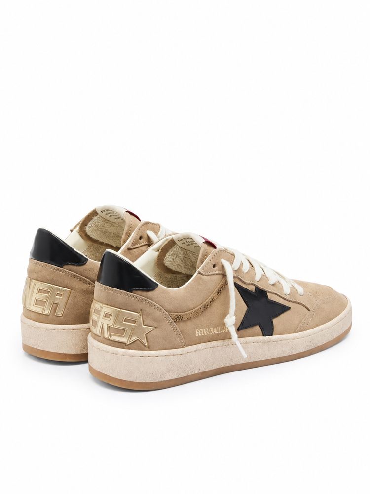BALLSTAR SUEDE UPPER TOE AND SPUR LEATHER STAR AND HEEL