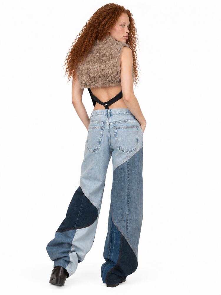 PECORA VESTTOP - FAUX ASTRAKHAN