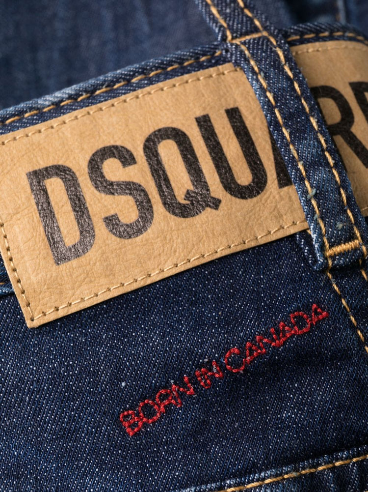 DSQUARED2 distressed-effect high-waisted jeans