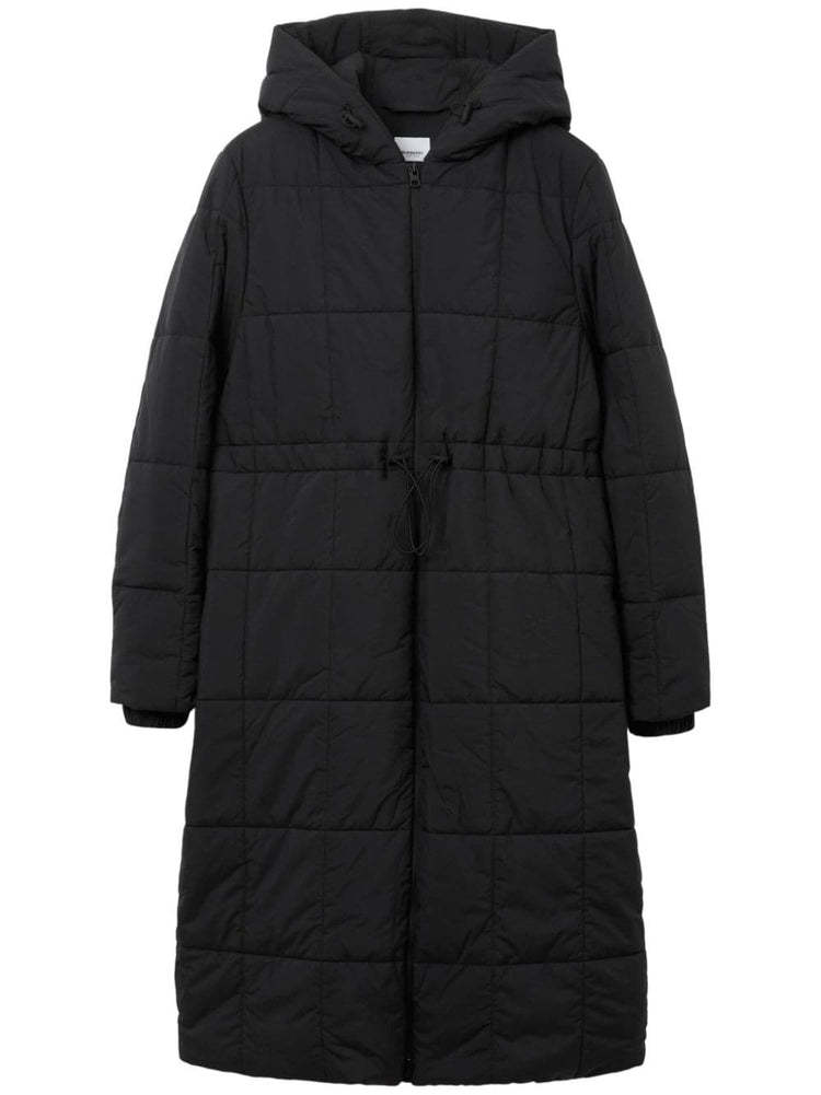 Burberry quilted hooded long-sleeve coat