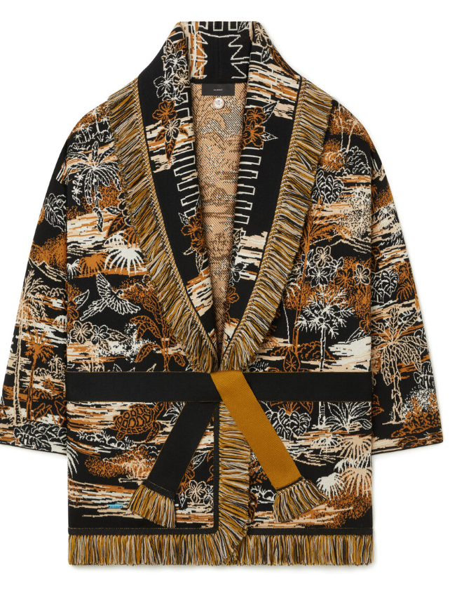 LOST IN PARADISE CARDIGAN BLACK BROWN