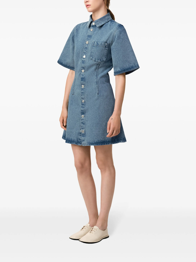 denim shirtdress