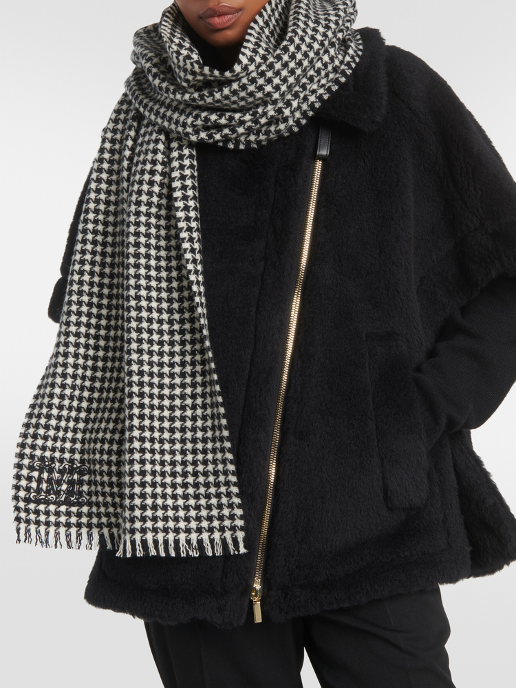 Stola houndstooth cashmere stole