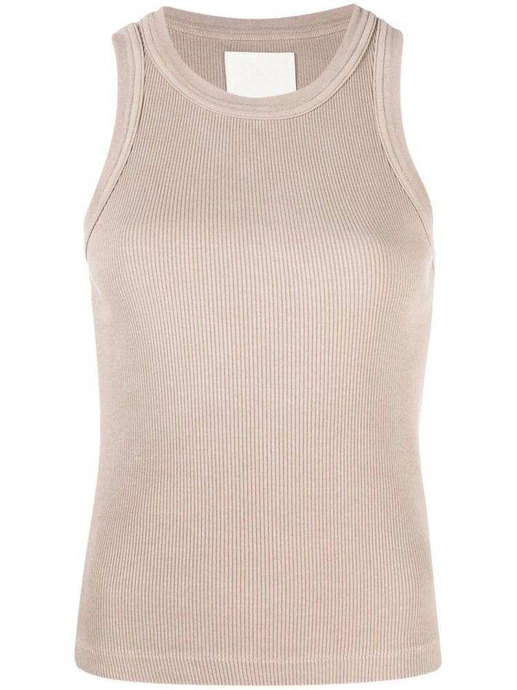 sleeveless ribbed top