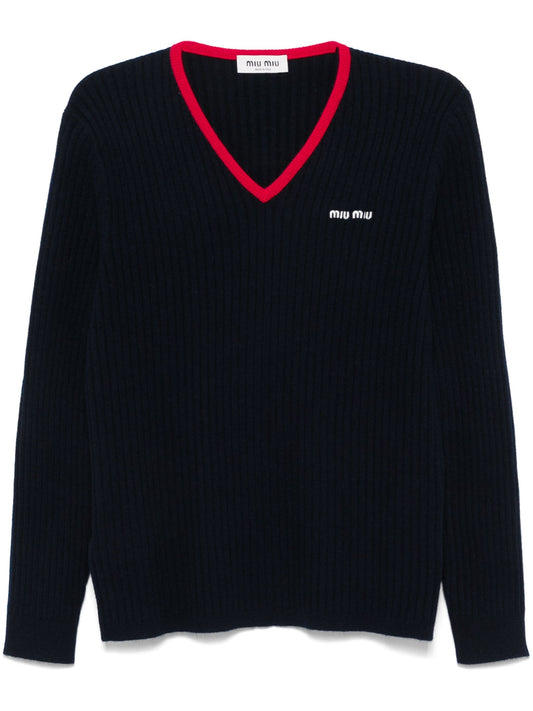 v neck cashmere sweater