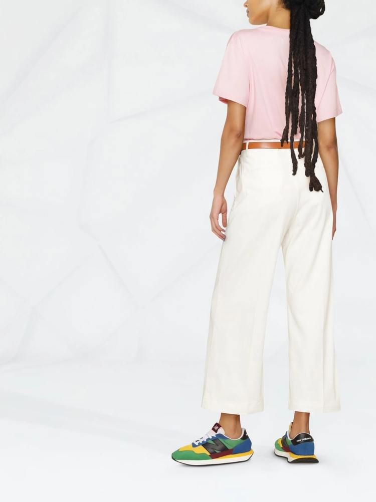 cropped flared trousers