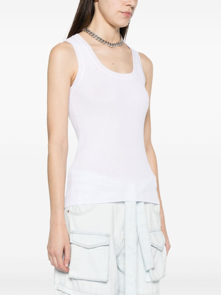 ribbed-knit tank top