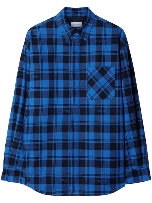 OFF-WHITE checked flannel shirt