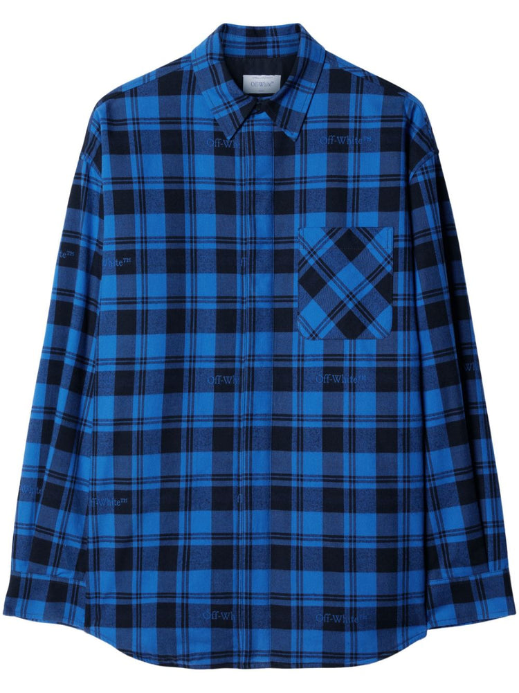 OFF-WHITE checked flannel shirt