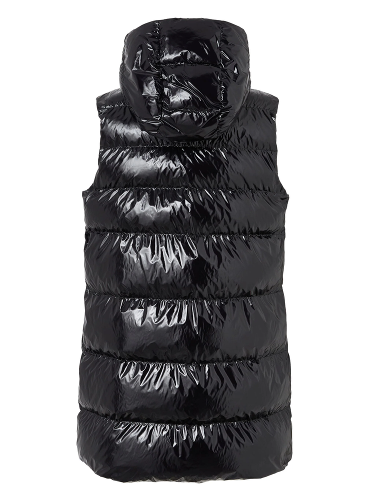 Graffetta sleeveless hooded padded coat