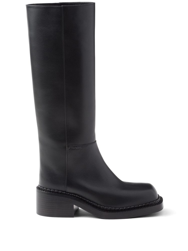 knee-high 55mm leather boots