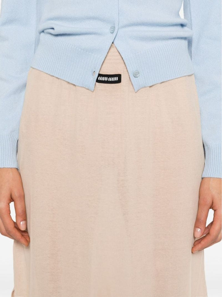 jersey midi skirt