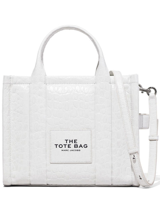 The Medium Tote bag croc-embossed