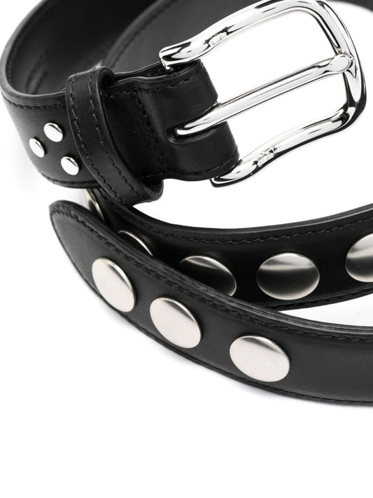 studded leather belt