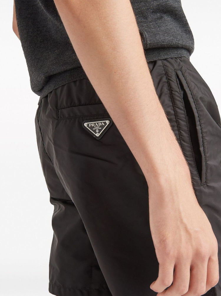 logo-plaque swim shorts