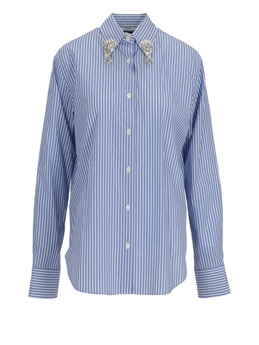 embroidered stripe shirt