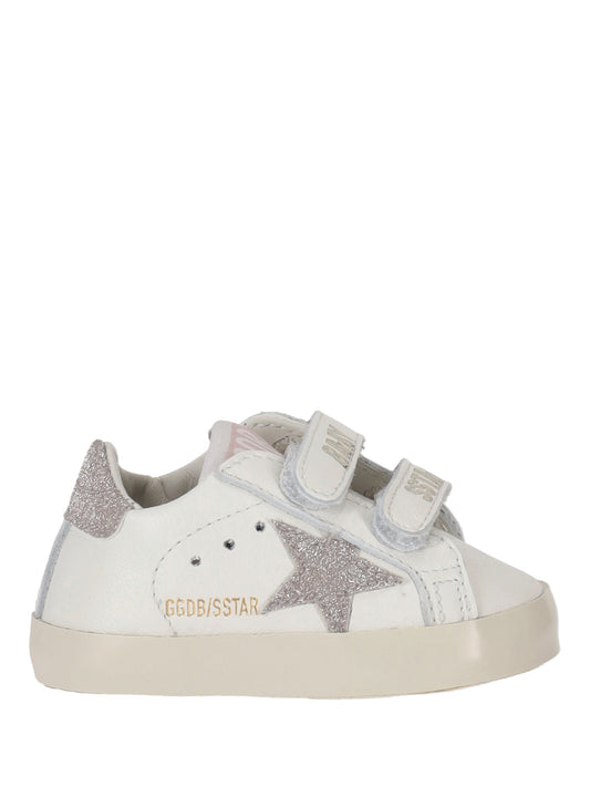 BABY SCHOOL NAPPA UPPER AND LIST GLITTER STAR AND HEEL