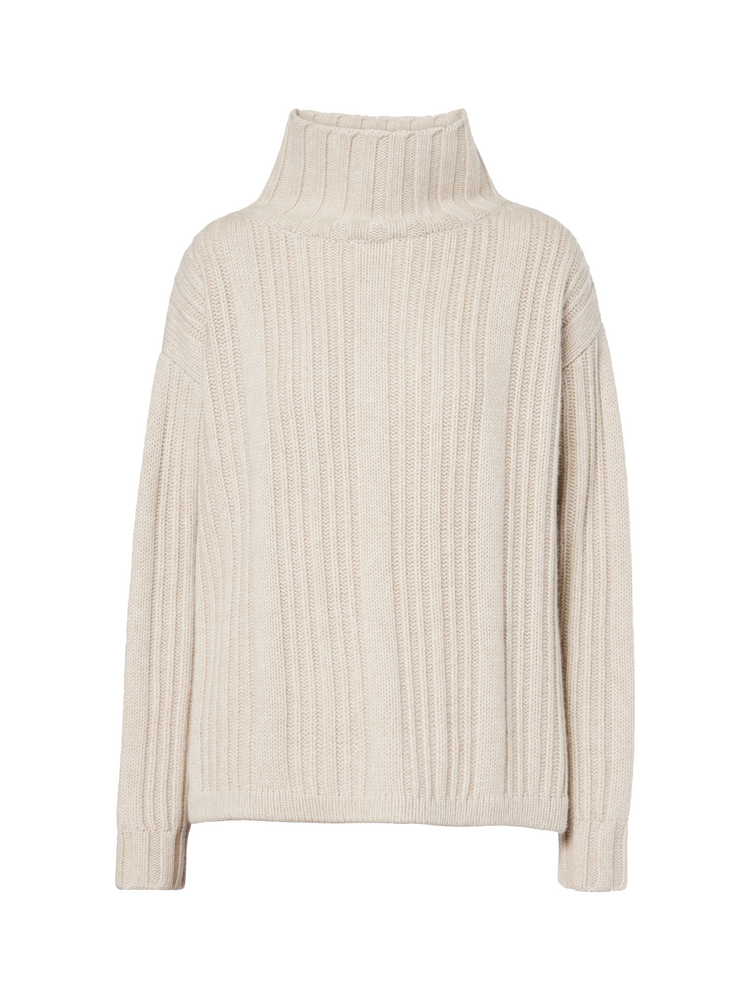 Vitalba wool and cashmere polo-neck jumper