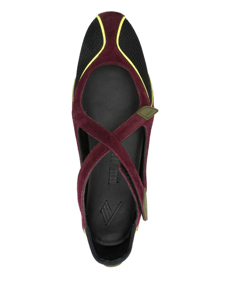 'Floor01' ballerina flat Multimateriali sintetici e pelle