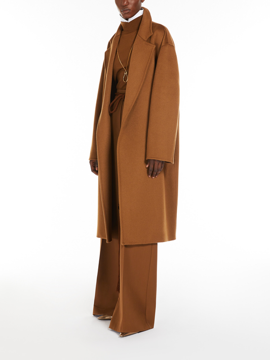 Melinda cashmere midi coat with belt