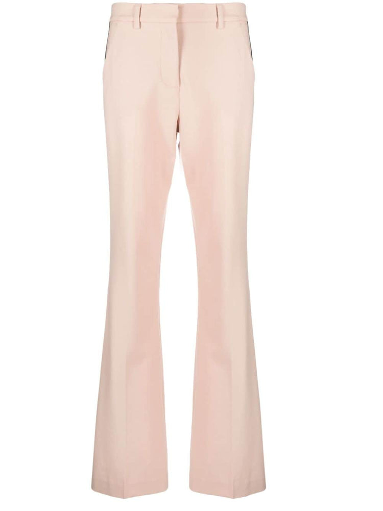 straight-leg tailored trousers