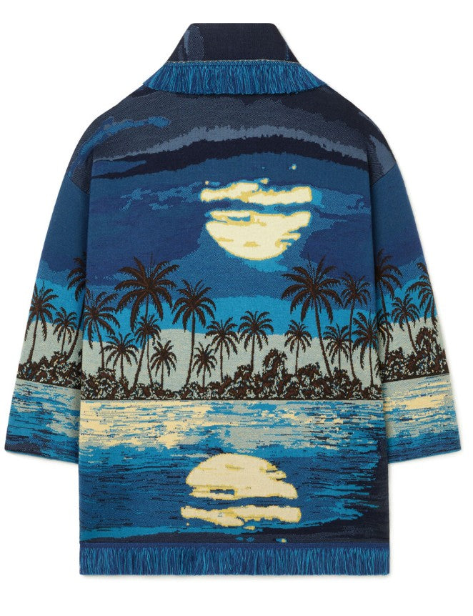 LOST IN THE BLUE CARDIGAN NAVY BLUE  BLU