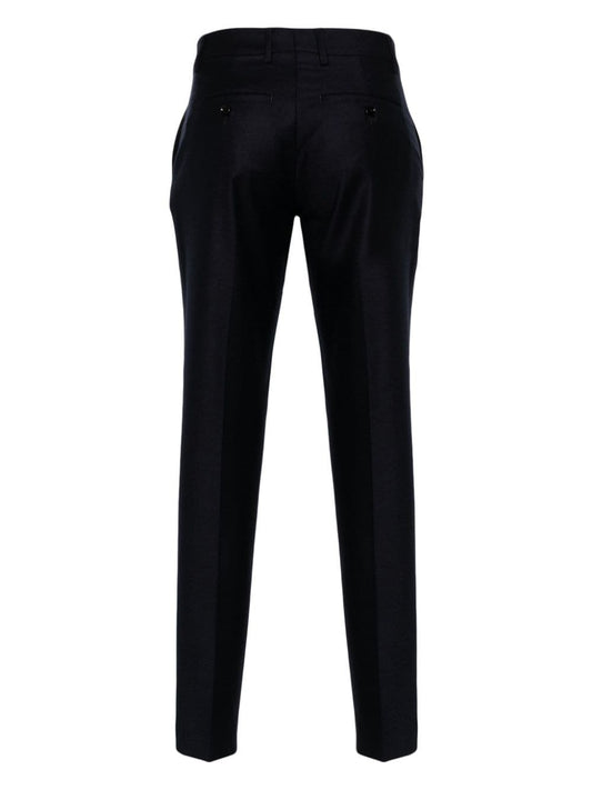 mid-rise tailored trousers