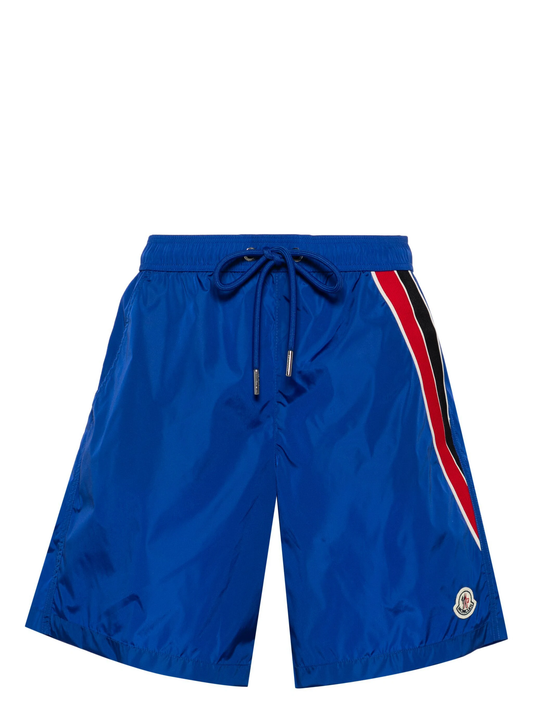 logo-patch swim shorts