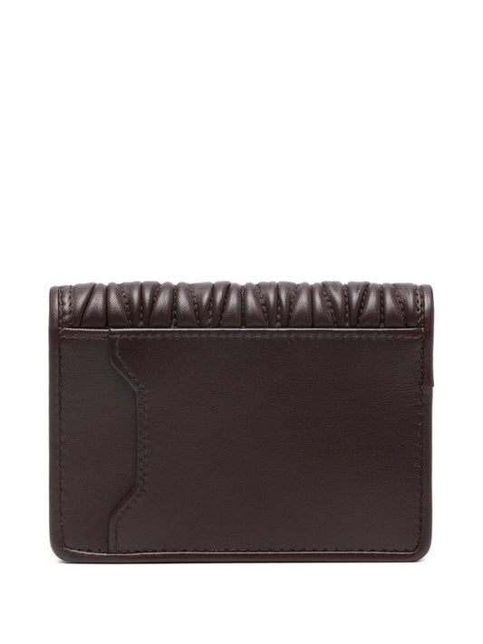 logo-plaque matelassé-effect wallet