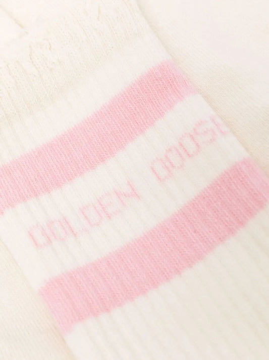 SOCKS HIGH RIB/ STRIPES/GOLDEN GOOSE/RIPPED