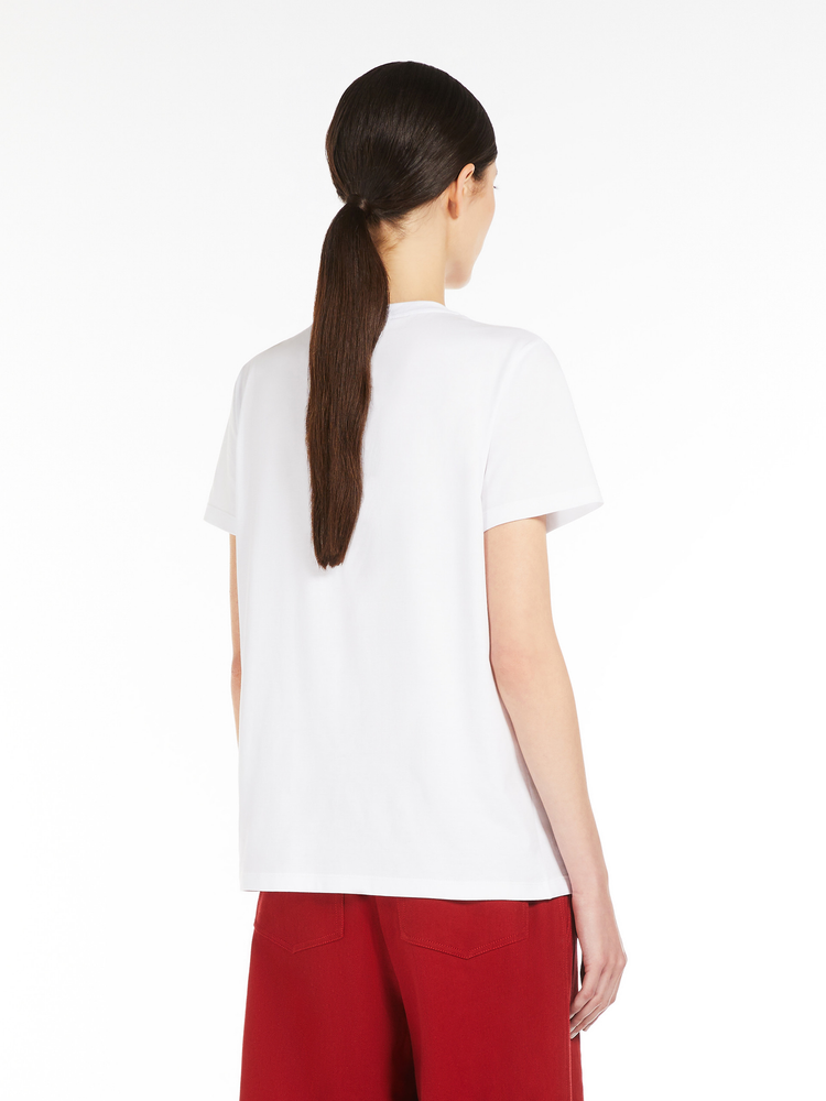 Nunzio jersey T-shirt with embroidered pocket