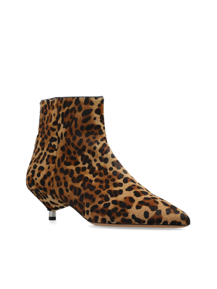 Eana 45mm leopard-print ankle boots