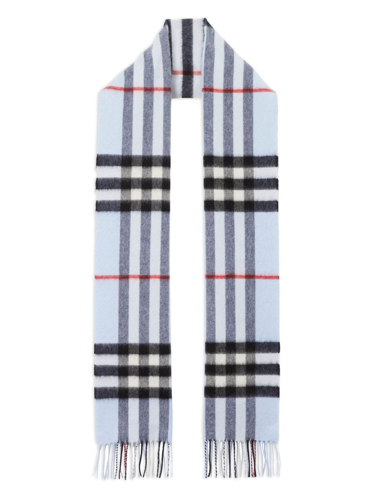 checked cashmere scarf
