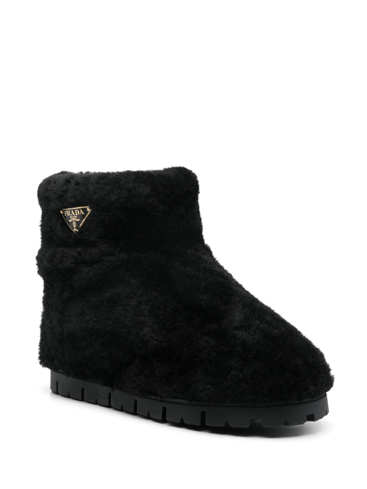 faux-shearling boots