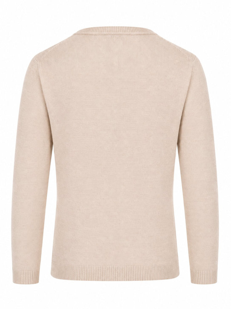 LA ROSE maglia 3/4 cashmere beige chiaro