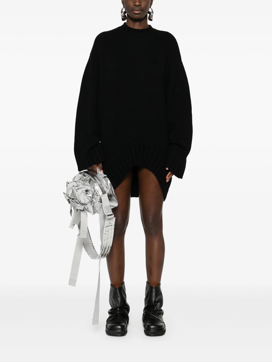 ribbed-knit mini dress