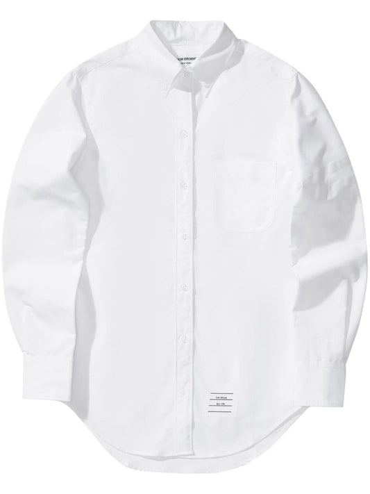 CLASSIC POINT COLLAR SHIRT W/ ENGINEERED SATIN WEAVE 4 BAR IN OXFORD