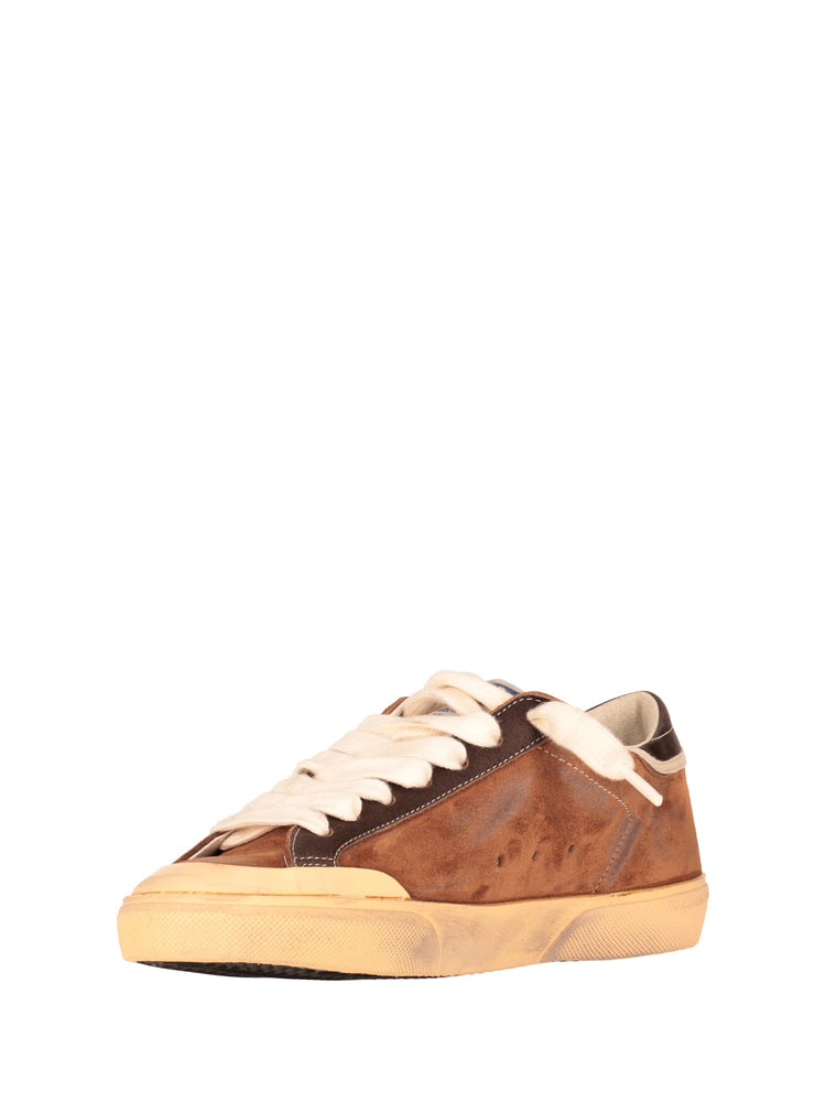 SUPER STAR  SUEDE UPPER NYLON TONGUE LEATHER STAR AND HEEL