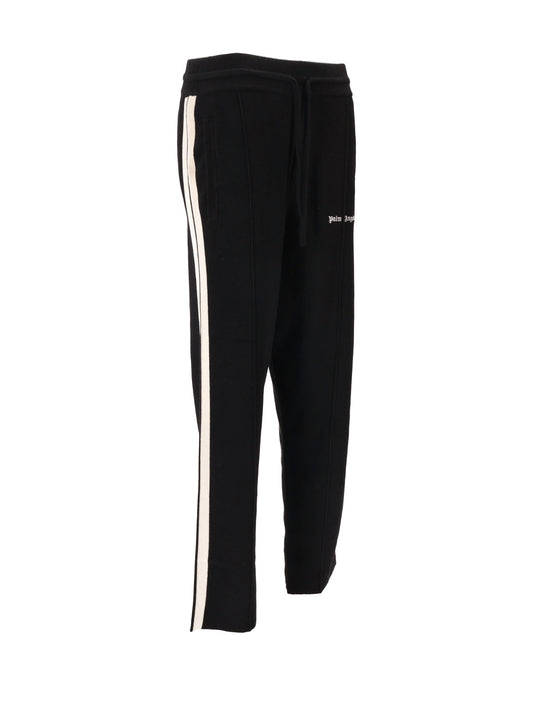 CLASSIC LOGO KNIT TRACK PANTS BLACK - OF