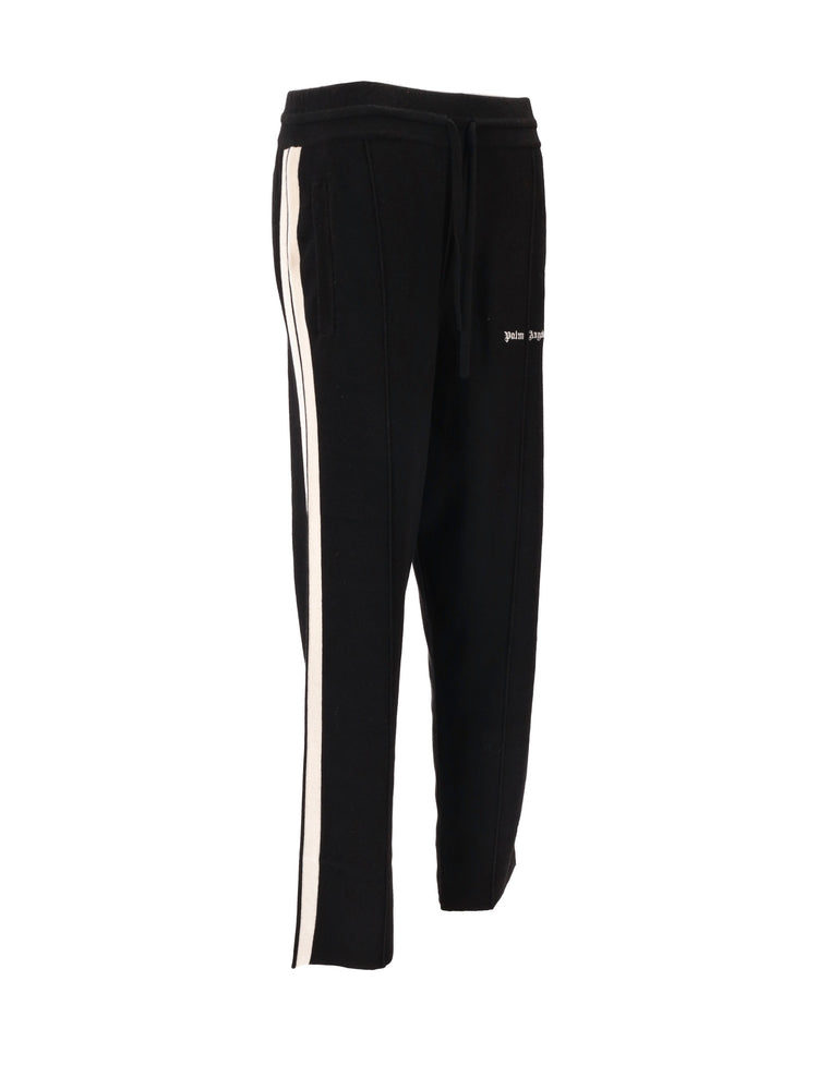 CLASSIC LOGO KNIT TRACK PANTS BLACK - OF
