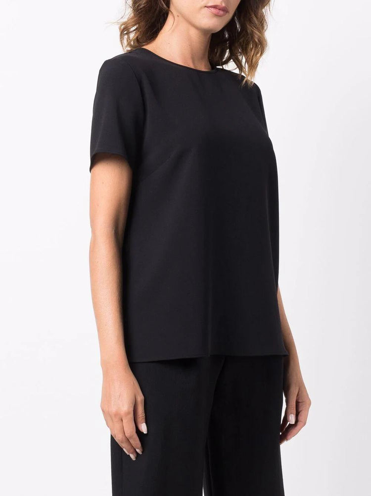 PAROSH rear keyhole blouse