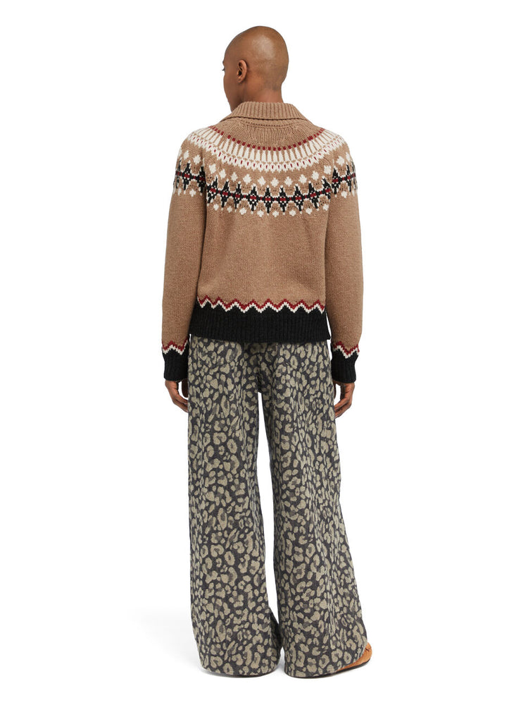 SWEET WINTER JACKET OLIVA/MULTICOLOR