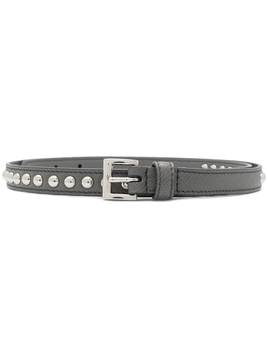 PRADA Stud detail belt grey