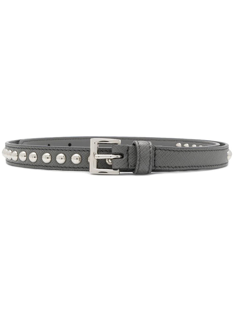 PRADA Stud detail belt grey