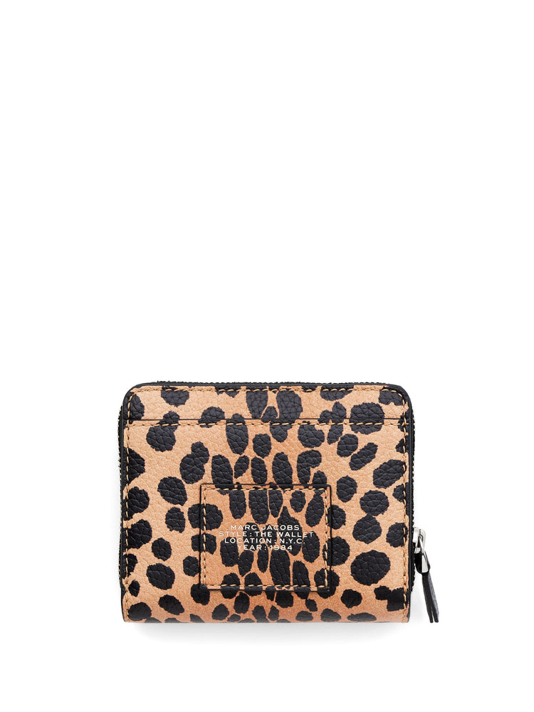 The Cheetah Leather Mini compact wallet