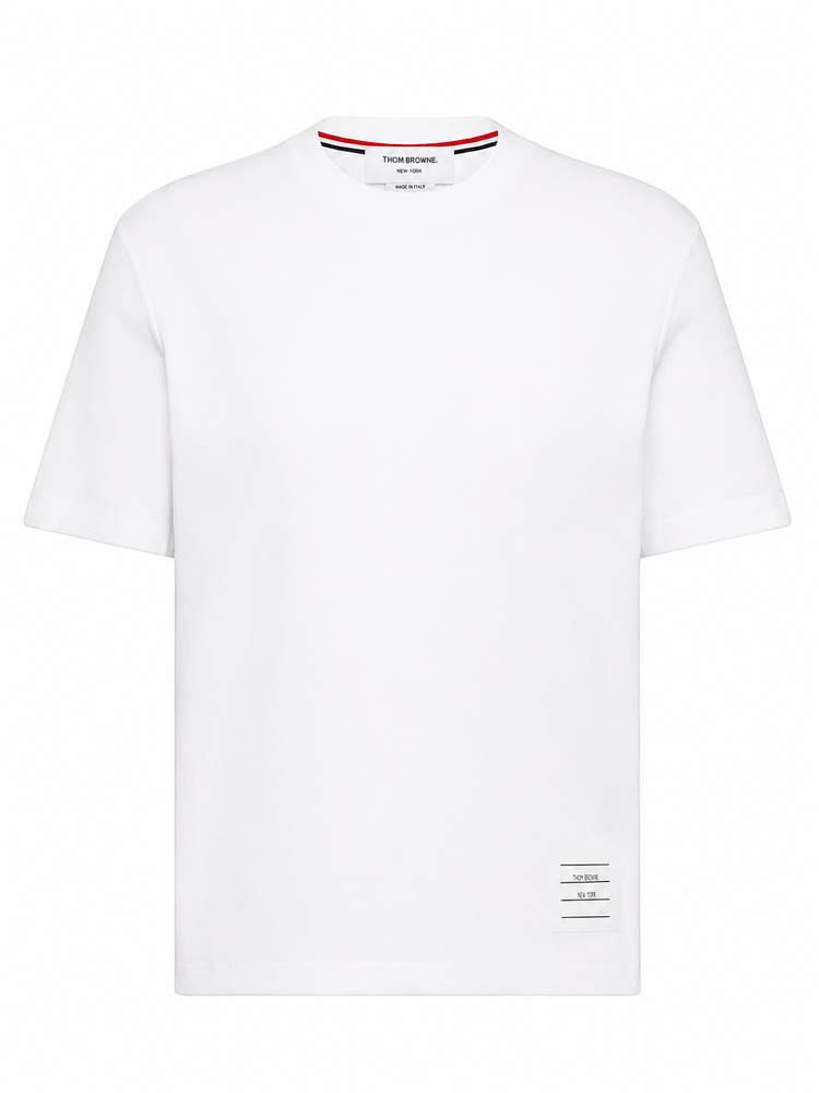 SHORT SLEEVE TEE W/ ENGINEERED 4 BAR STRIPE IN CLASSIC PIQUE