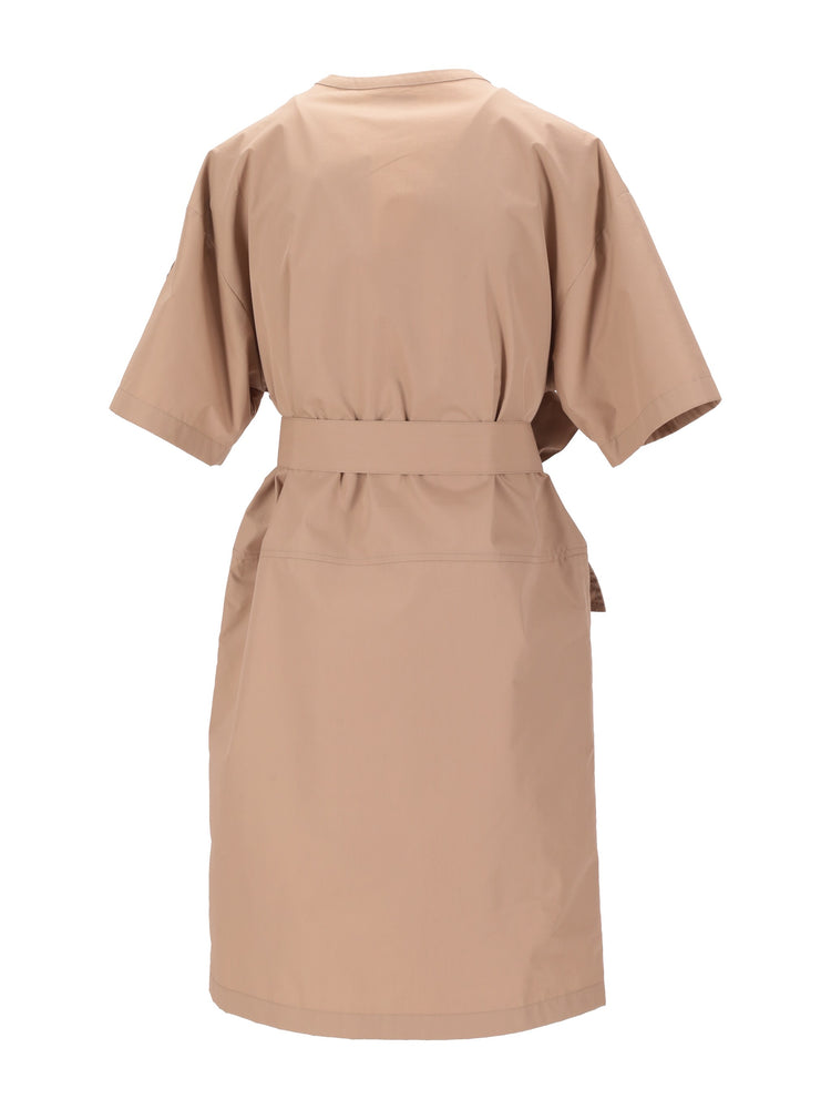 belted midi dress