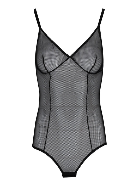 LAURA URBINATI Body lycra network black