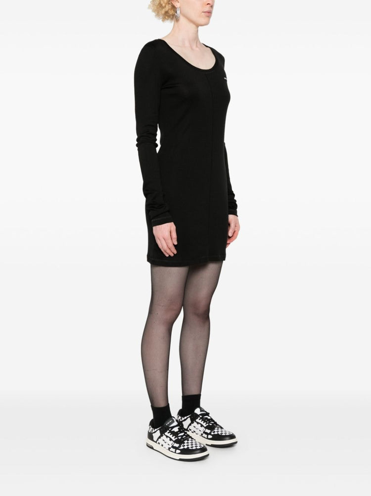 logo-patch dress