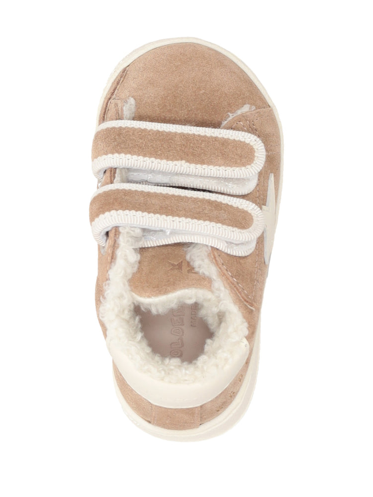 JUNE SUEDE UPPER LEATHER STAR AND HEEL SHEARLING LINING